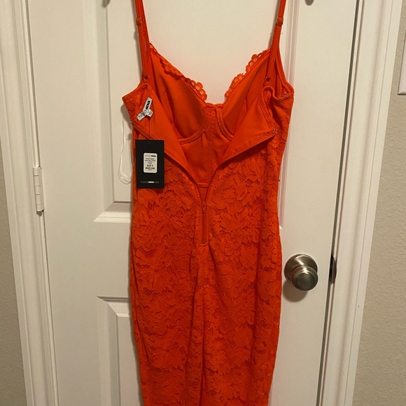 Orange Lace Fashionnova Dress - Picture 9 of 12